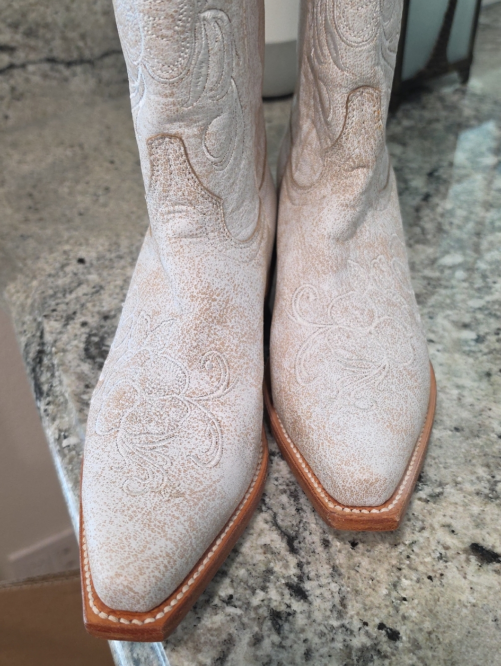 Shyanne Women's Lasy Floral Embroidered Western Boots - Snip Toe View 3